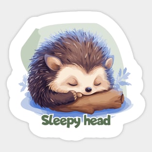 Sleepy head Sticker